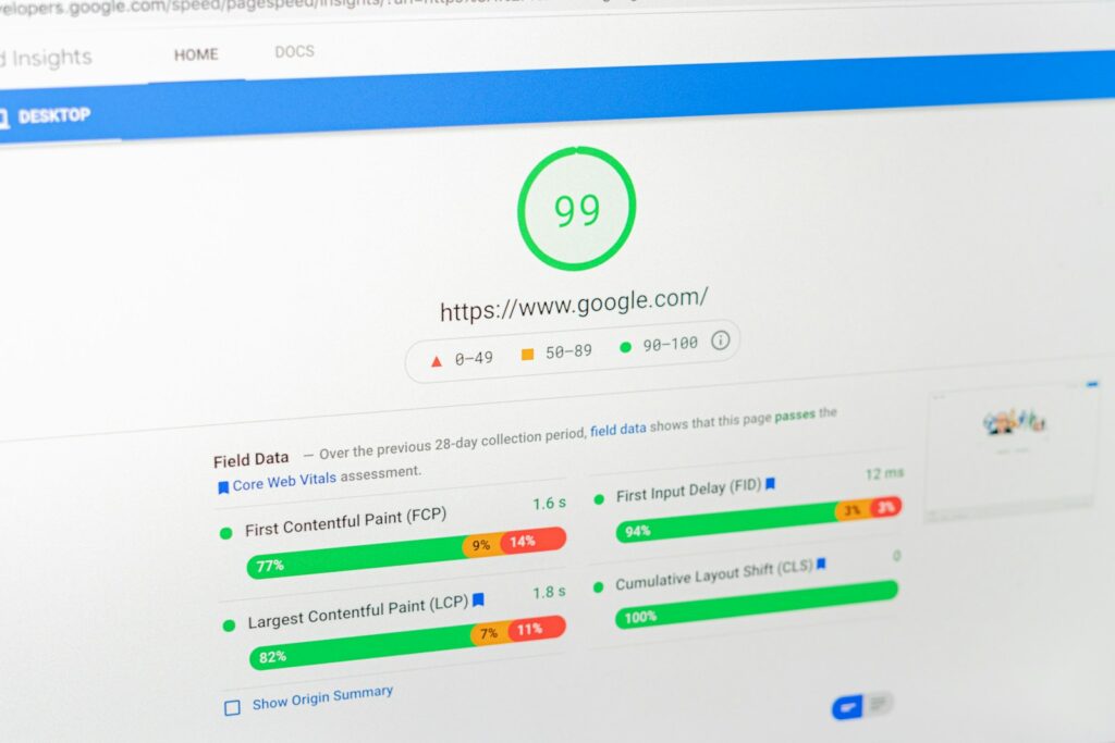 google answers with the number 99% on it, showing online presence